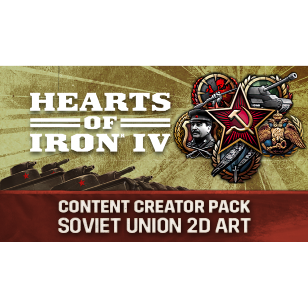 Hearts of Iron IV: Content Creator Pack - Soviet Union 2D Art